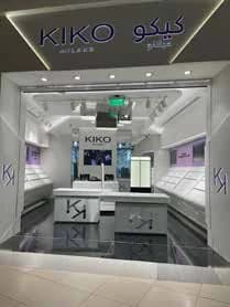 KIKO Milano, Al Ahsa Mall — Shopfront, joinery, lighting, MEP